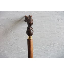Flamed Straight, Stag Walking/Hiking Stick